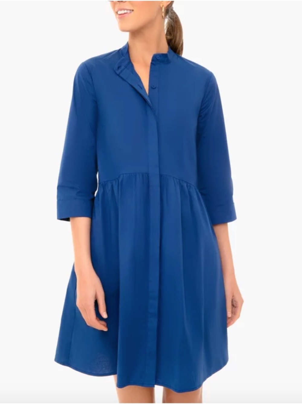 Tuckernuck Royal Shirt Dress in Royal Blue Size Medium